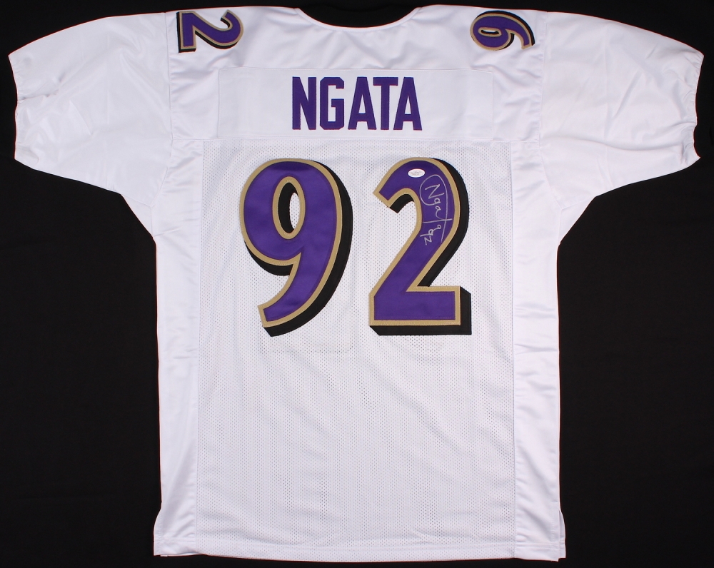 Authentic Baltimore Ravens #92 Haloti Ngata ALTERNATE Black NFL