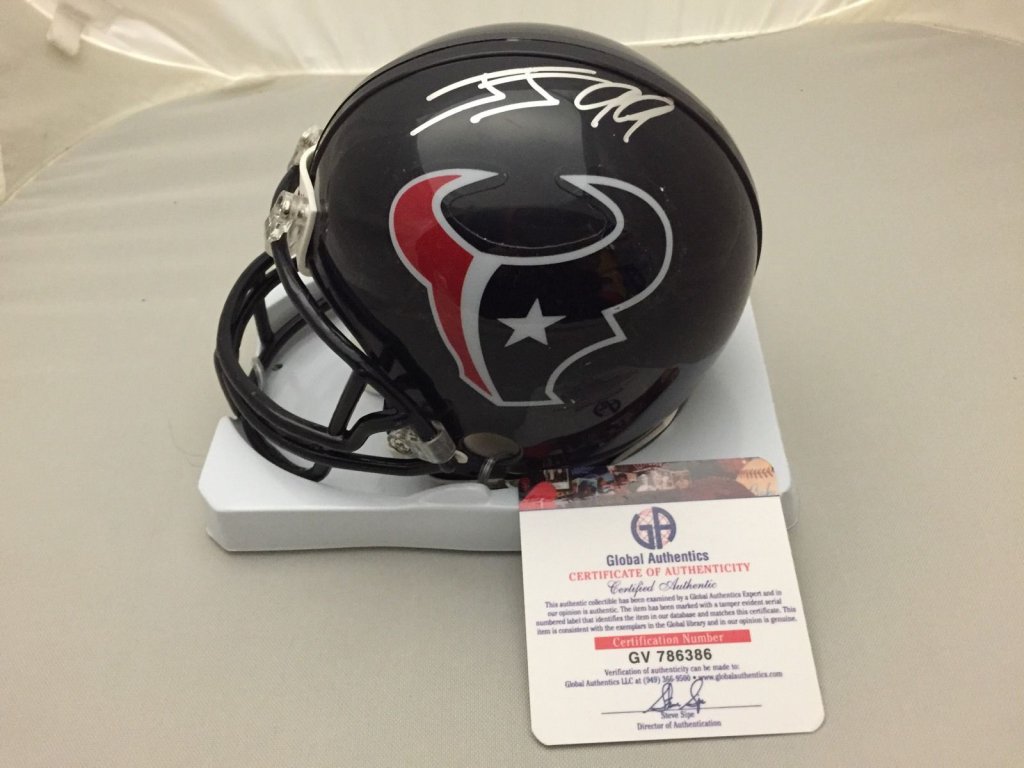 J.J. Watt NFL Memorabilia, J.J. Watt Collectibles, Verified Signed J.J. Watt  Photos