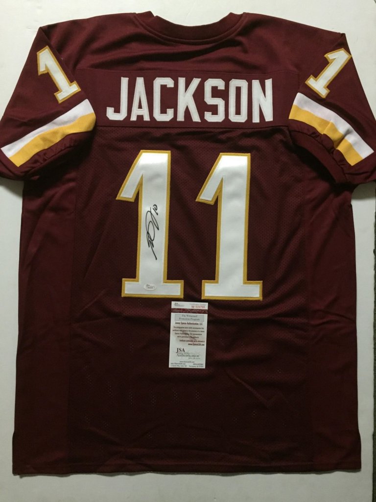 DESEAN JACKSON AUTHENTIC AUTOGRAPHED FRAMED & MATTED WASHINGTON REDSKINS  JERSEY - Memorabilia Expert