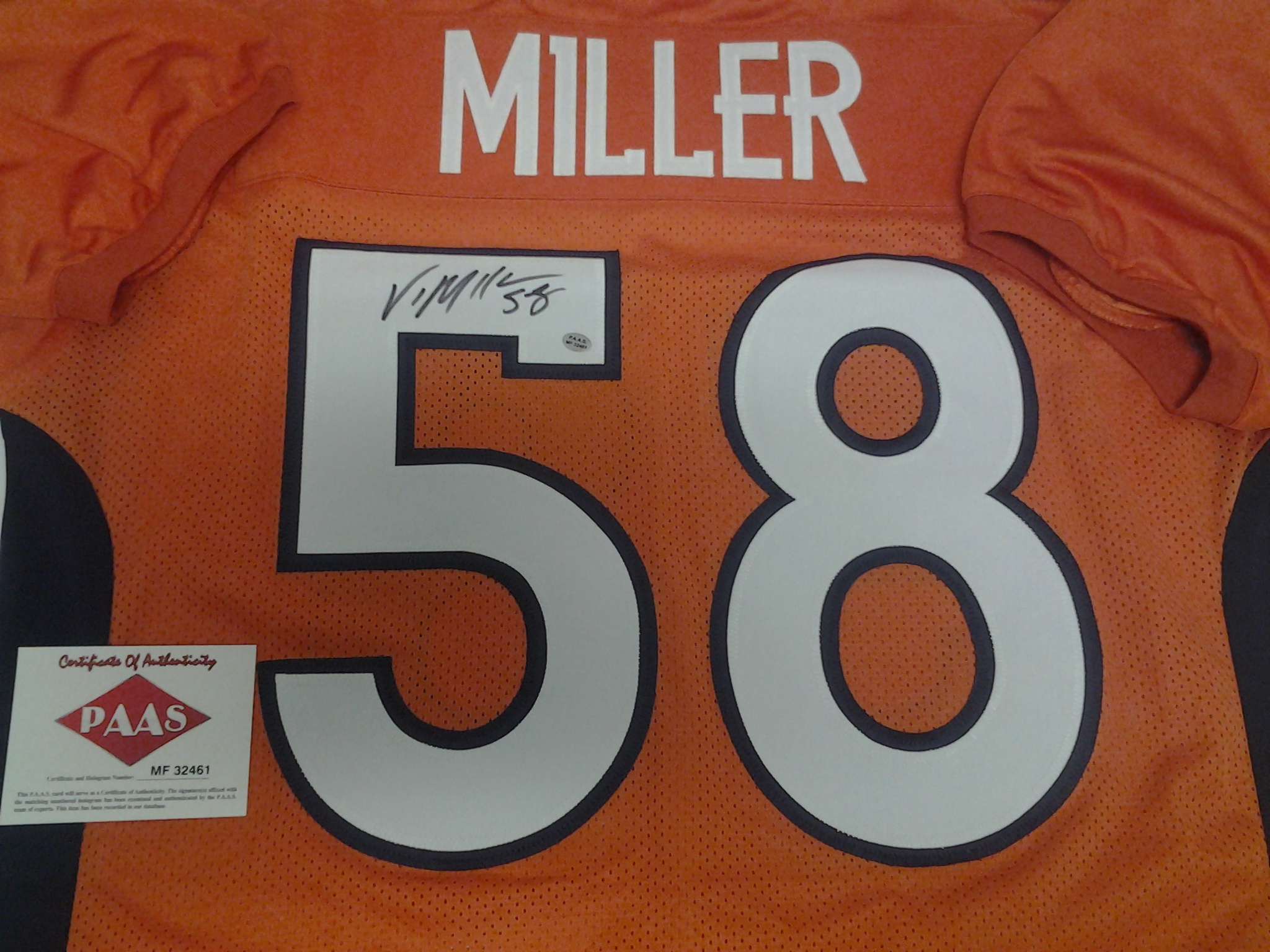 von miller autographed jersey