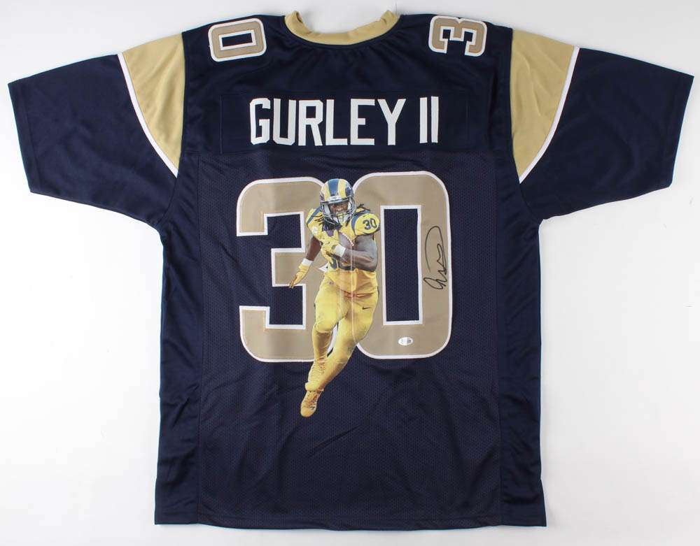 TODD GURLEY CUSTOM LOS ANGELES RAMS THROWBACK JERSEY