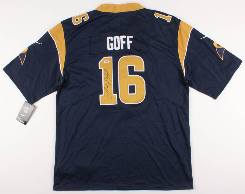 Jared Goff Signed Rams Jersey (PSA)