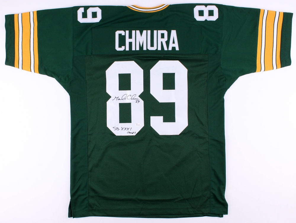 Buy the Mark Chmura Signed Jersey Green Bay Packers